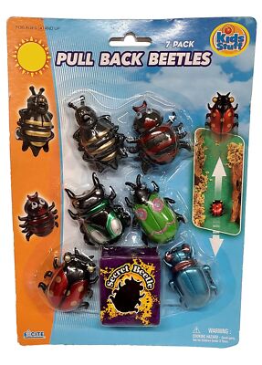 Pull Back Recing Beetle Bug Insect Cars 2 Pack 14 Piece Car Toys
