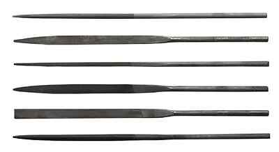 Excel Tools 5 1/2in Long, Cut #2 Needle Files 6 Assorted Set, Carded 55667
