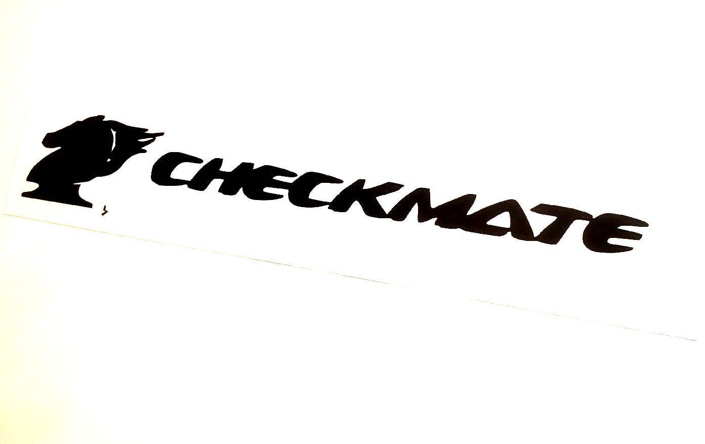 Checkmate Racing Sticker checkmate boat Decals Stickers Gloss BLACK 18
