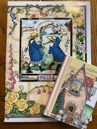 Mary Engelbreit PALS Friends Stationery Paper & Envelope Set + Address Book