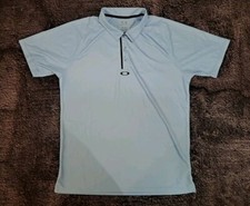 Oakley Mens Polo Shirt XL Blue Hydrolix