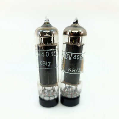 2 X CV4062 GEC TUBE. 1960s MARCONI PROD. BLACK PLATES. PAIR. 13 