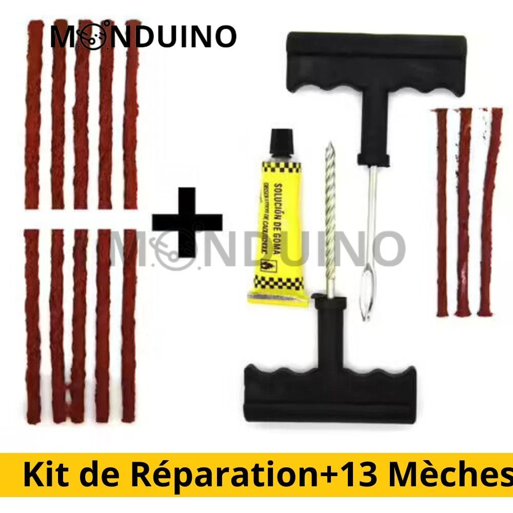 Kit de réparation pour pneu tubeless - Outillage à main sur La