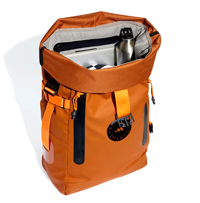 Adidas by Stella McCartney Dark Caramel Burnt Orange Backpack Women Black/Signal Orange TERREX Backpack | Stella McCartney US main image 4