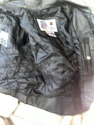 Vintage Evil Knievel Womens Leather Biker Jacket Size XL | eBay
