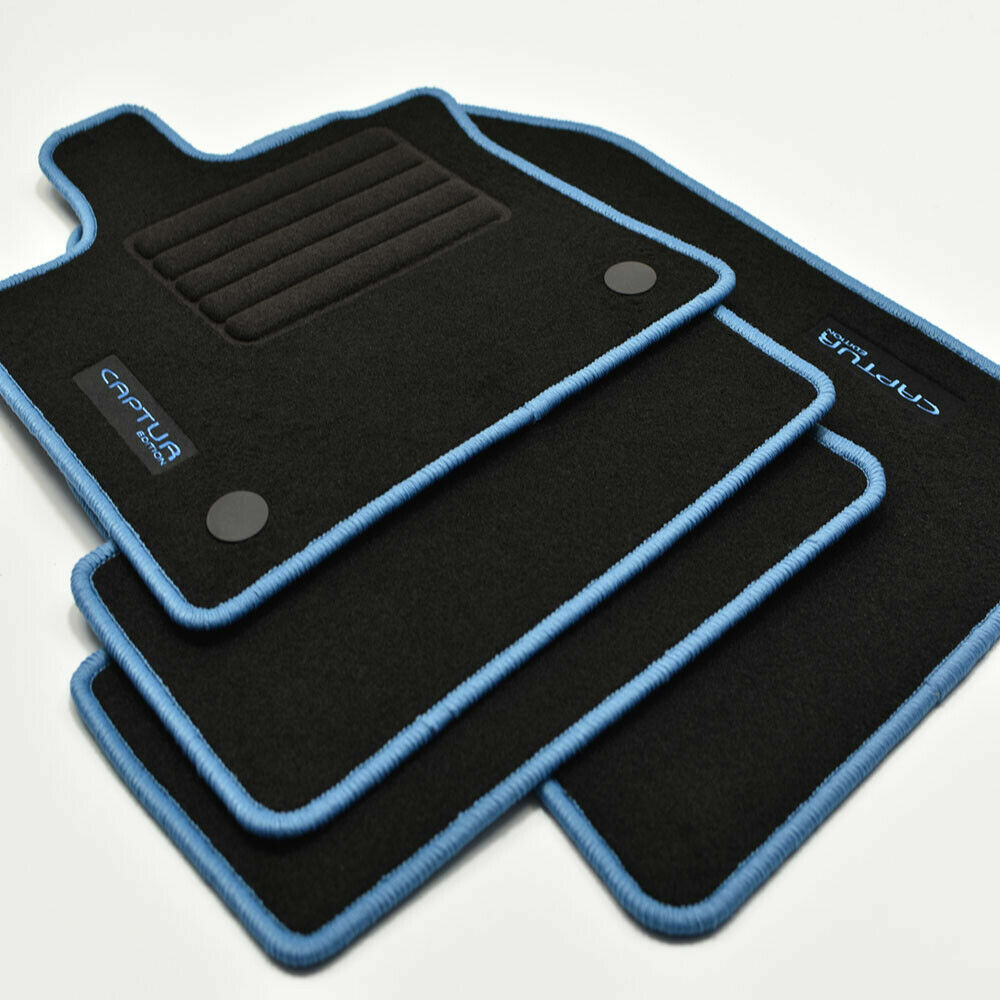 Tapis Captur 2020 velours bleu pour protéger le sol du véhicule