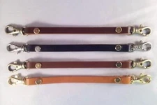 3/8 in.  Leather Handle Strap Gamaguchi Pouchette Mini Small Bag Purse Wallet