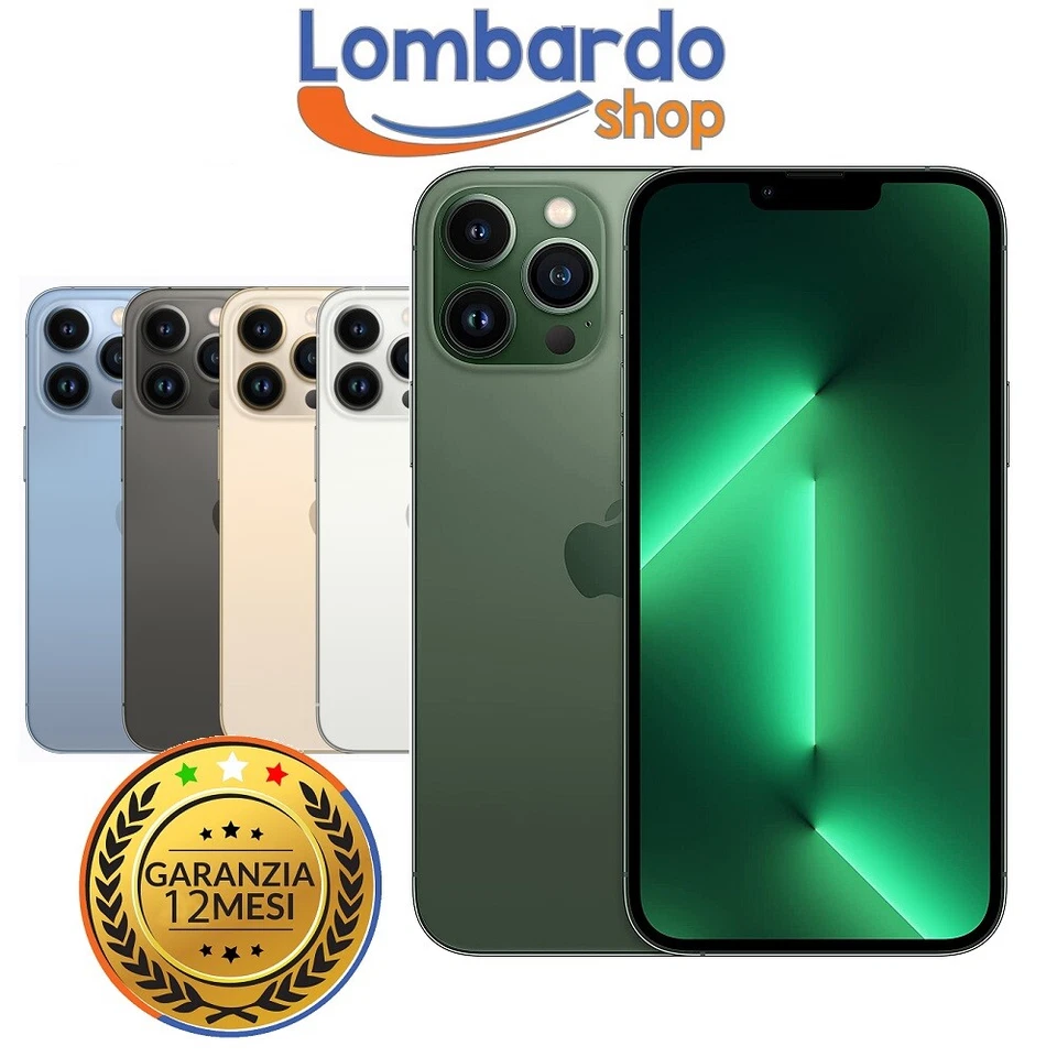 APPLE IPHONE 13 PRO MAX RICONDIZIONATO 128GB ECCELLENTE NERO ORO BIANCO
