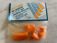 LOC-LINE #51832, 90° Nozzles 1/4", 3/8", 1/2" & Multi-Hole Spray Bar, 4/PK, NEW