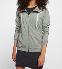 Nike Women's Sportswear Grey Full Zip Hooded Jacket 924081-063 Size S/M NWT