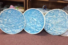 BYRON MOLDS 1980 3 3D PLATES WITH HANGERS 3 SEASONS LOOK