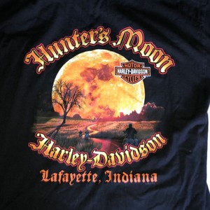 Hunter S Moon Harley Davidson T Shirt Men S Large Ebay