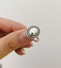 925 Sterling Silver Ring, Oval Ring, Adjustable Ring, Dainty Ring, Open Ring