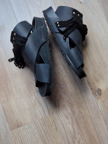 Sandalias Birkenstock Túnez Gladiador Flecos Cuero Exquisitas UE 38 Mujer 7-7.5 - Imagen 11 de 13