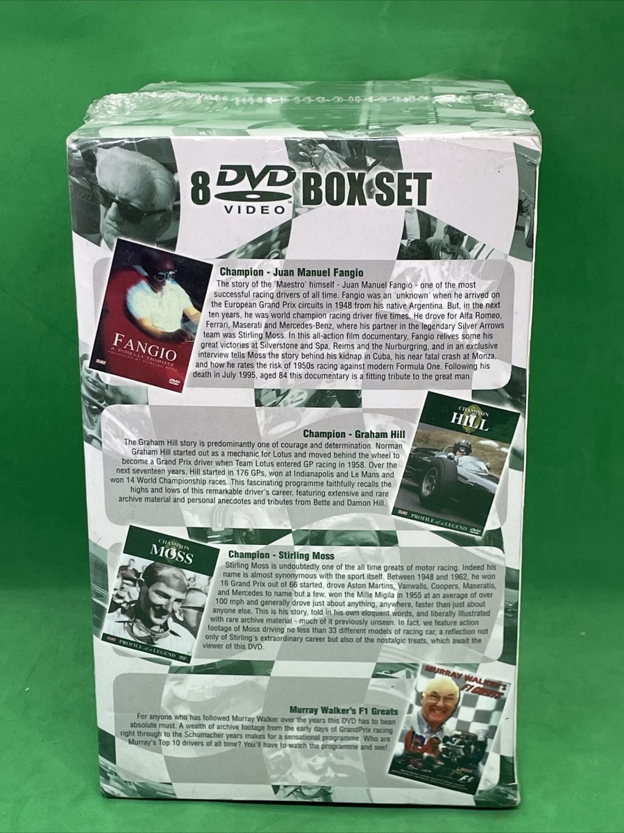 8 DVD box set Racing Through Time The Grand Prix Legends HILL MOSS