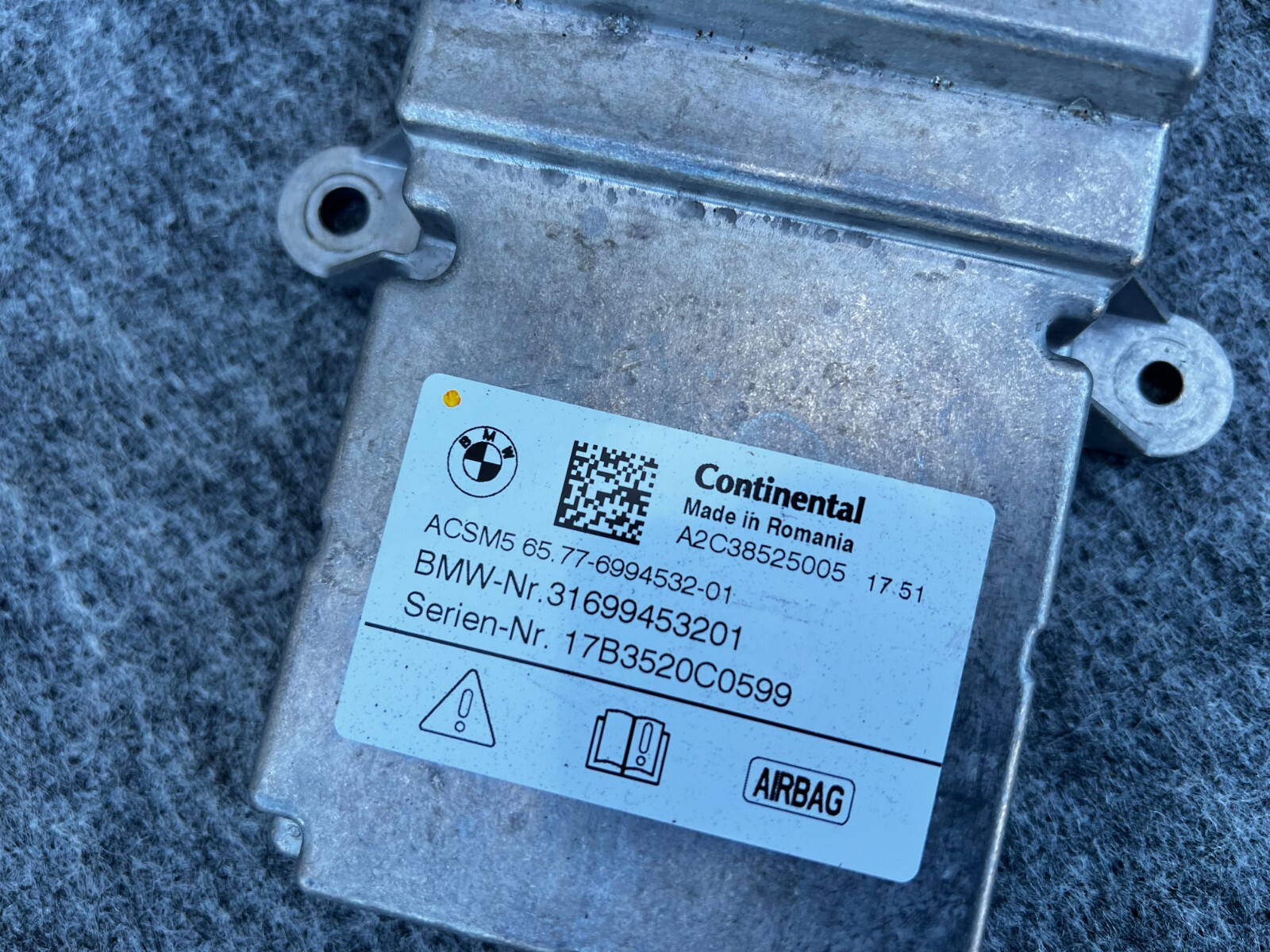 BODY CONTROL MODULE 6994532 BMW 530I 540I M5 G30 (2017-2020) OEM 