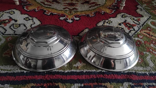 Pair 46 47 48 Lincoln Zephyr Continental Dog Dish Hub Caps Town Car Wheel Cover