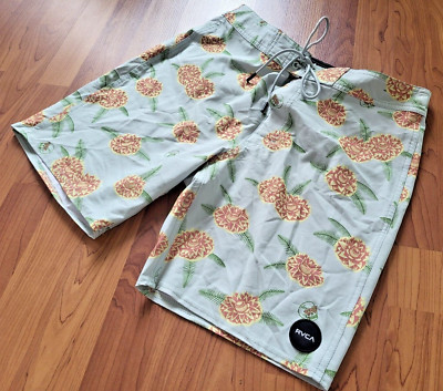 RVCA Mens 30'' Waist Luke Pelletier Boardshorts Surf Swim Trunks Special Edition