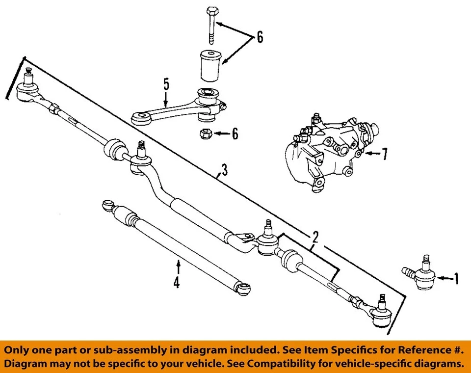 Steering Gear Rack Pinion AT RWD OEM 1999 2000 2001 2002 2003 Mercedes CLK320 - Image 3 of 4