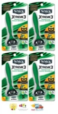 12 Schick Xtreme3 Disposable Razors Shaver Sensitive Xtreme 3 Blades Wilkinson