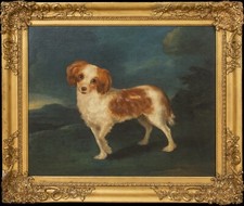 18th Century English School King Charles Spaniel Dog Portrait GEORGE STUBBS