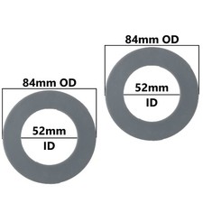 Silicone Flush Valve Seal 84mm OD, 52mm ID  3-5/16-inch OD, 2-1/16-inch ; Grey