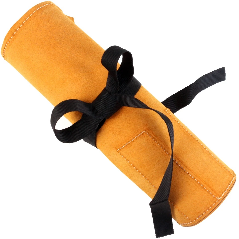 SUEDE LEATHER TOOL ROLL 12 Pocket Spanner Wrench Pouch Wallet Hide Bag Chisel UK - Image 3 of 4