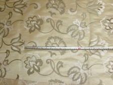 Champagne « Novara », Tex prestigieux. Tissu d'ameublement floral Emporium, 1,5 mt