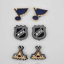 NHL St. Louis Blues Hockey Team For Crocs Shoe Charms Jibbitz - 6 Pieces