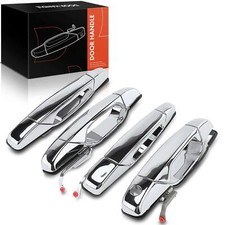 4x Front&Rear Chrome Exterior Door Handle for...
