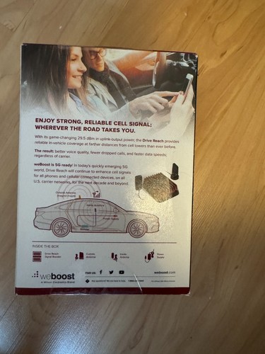weBoost Drive Reach 470154 Vehicle Cell Phone Signal Booster Kit - Unopened box - Photo 6 sur 6