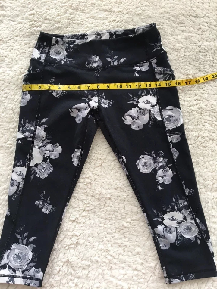 Pantalones de Yoga para Mujer Capri Leggings Recortados Gimnasio Deportes Fitness Pantalones Talla S Foto 4 de 4