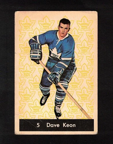 1961-62 DAVE KEON #5 ROOKIE Parkhurst Leafs HALL OF FAME Star KEY Hockey Card RC