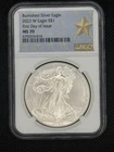 2023 W Burnished Silver Eagle FDOI NGC MS70 #334