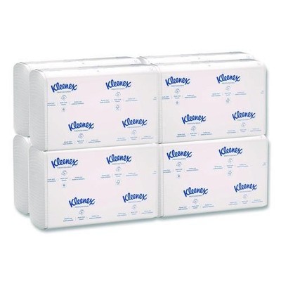 Kleenex Multi-Fold Paper Towels, Convenience, 9.2x9.4, 150/Pack, 8 Packs/Carton