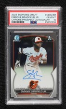 2023 Bowman Draft Chrome Prospect Enrique Bradfield Jr PSA 10 GEM MT Auto 1k9t