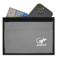 Faraday Bag Anti-Tracking GPS RFID Car Key Signal Blocker Wallet Shielding Po...