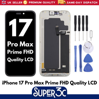 Für iPhone 17 Pro Max Ersatz Prime FHD Qualität LCD Bildschirm Display - UK