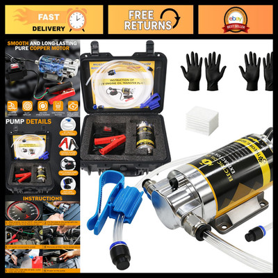 12V 100W Electric Oil Change Extractor Pump Set, Oil Transfer & Siphon Tool