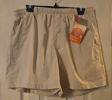 Columbia Shorts PFG Tan Mens Size M 6 Ins 50 UPF Rated Sun Protection