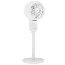 Image of HOMCOM 9 Inch Air Circulator Fan 70 Degree Oscillation Carry Handle White