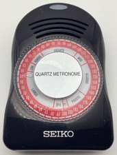 Seiko SQ50V Quartz Electronic Metronome Black Adjustable Tempo 40-208 BPM