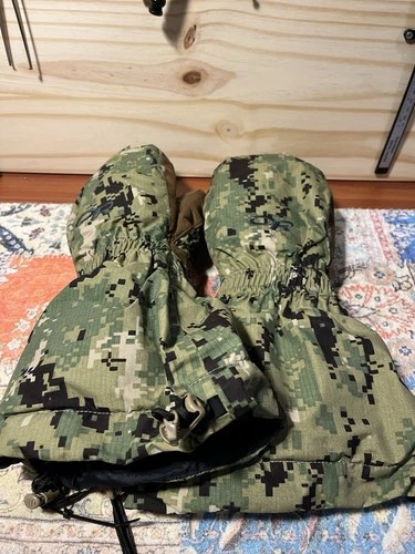 New Outdoor Research Firebrand Mittens AOR2 With Liners Large NSW Seals Dev 