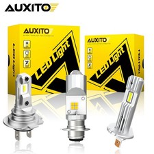 H1 LED Headlight KIT Combo Bulbs 6500K High&Low Beam Super Bright White Foglight