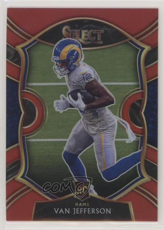 2020 Panini Select Concourse Red Prizm 75/99 Van Jefferson #71 8em
