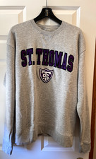 University of St. Thomas Tommies Crewneck Gear Sweatshirt Large Gray