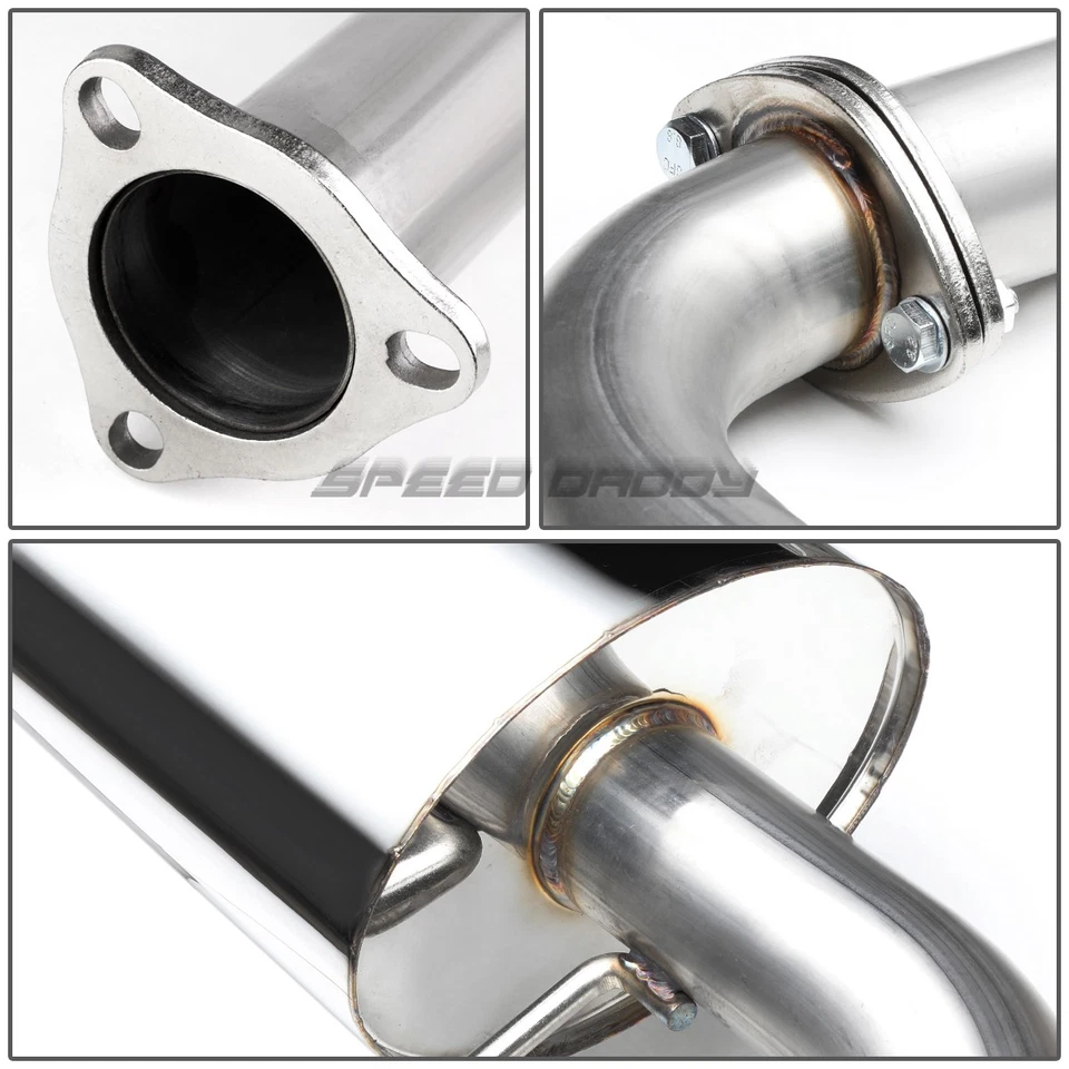 FOR 88-91 HONDA CIVIC DX EX LX SEDAN 4" ROUND MUFFLER TIP RACING CATBACK EXHAUST - Image 4 of 4