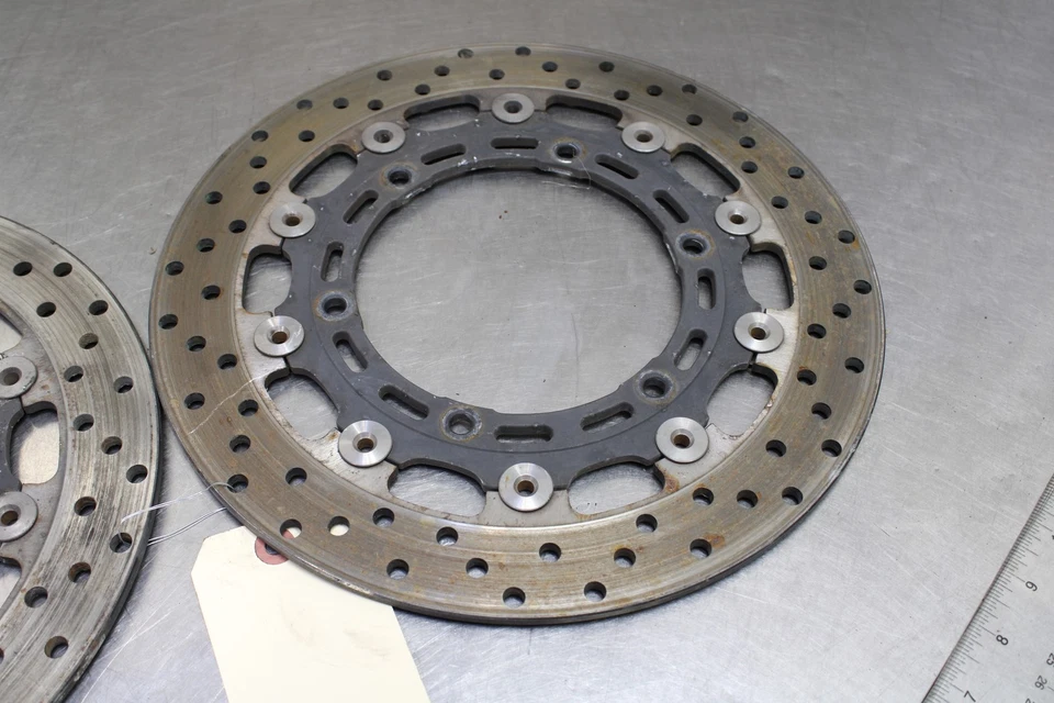 97-07 YAMAHA YZF600R  FRONT LEFT RIGHT BRAKE ROTORS DISCS SV-2581T-01-00 Foto 3 de 4