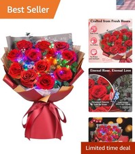 Preserved Roses Bouquet Valentine's Day Gift Long Lasting Beauty for Women