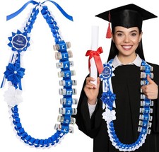 2026 Graduation Money Lei with Cash Holder 48 Inch Extra Long Braided Ribbon Lei